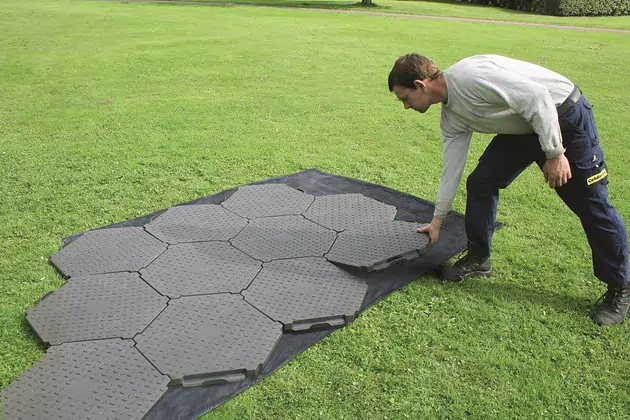 Plaques de sol hexagonales