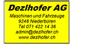 Dezlhofer AG Maschinen und Fahrzeuge