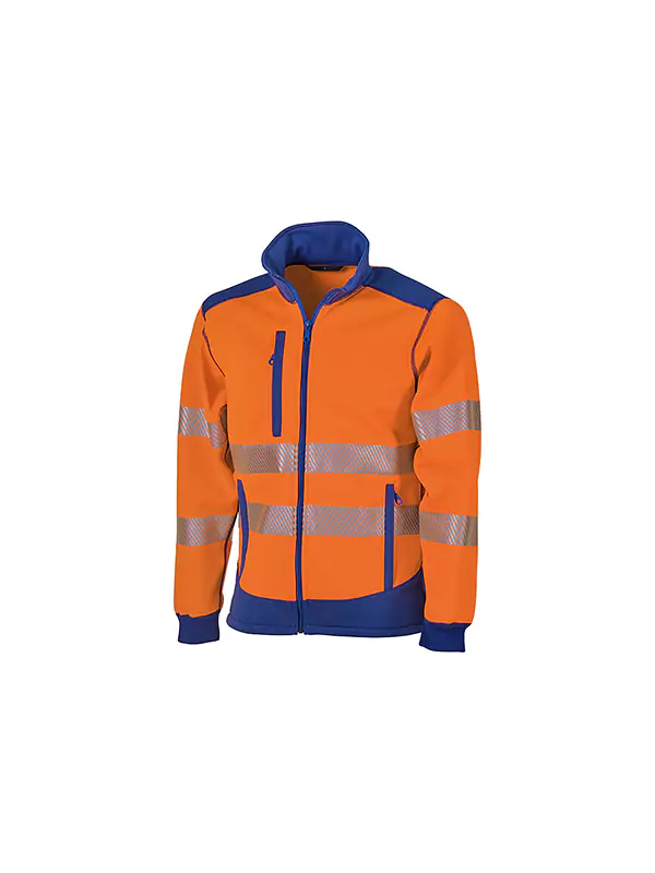 Warnschutzjacke leuchtorange/blau HUSKY II