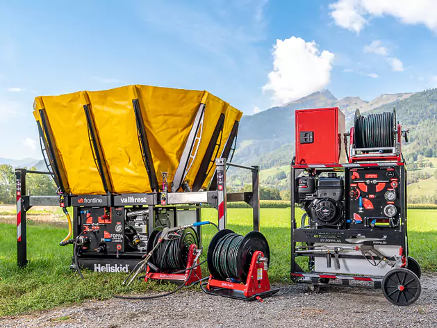 Hochdruck-Waldbrand-Löschsystem HELISKID by FOPPA