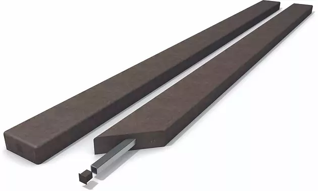 Bankbohlen aus Recycling-Kunststoff