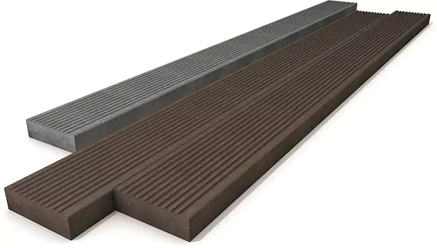 Stegbohlen aus Recycling-Kunststoff