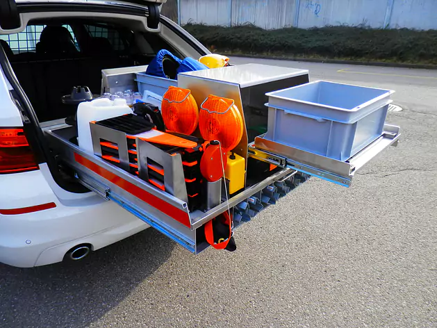 Heckmodul Polizeifahrzeug