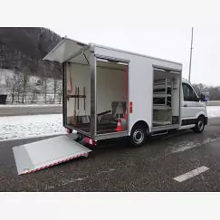 Kastenaufbau für Materialtransport 