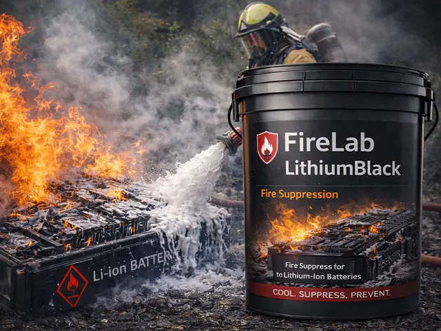 LithiumBlack - Batterie-Löschmittel