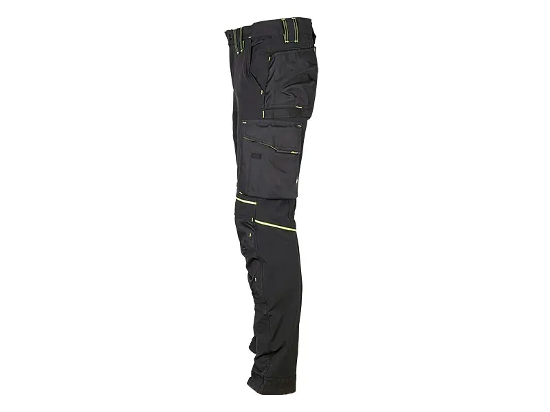 Bundhose U-POWER ATOM, schwarz/gelb