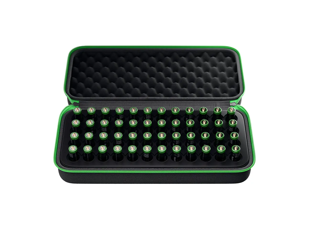 Klvr Akku-Set mit 48 AAA-Akkus in Tasche