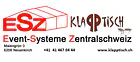 ESZ Klapptisch GmbH Event - Systeme - Zentralschweiz Mobiliar Verkauf für öffentliche Gebäude