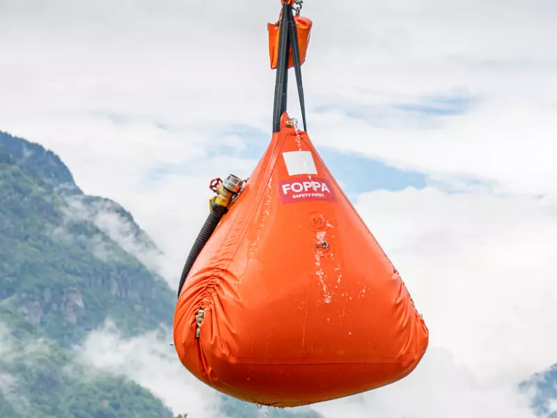 Flugfähiger Wasserbehälter TETRA Fly-Bag by FOPPA